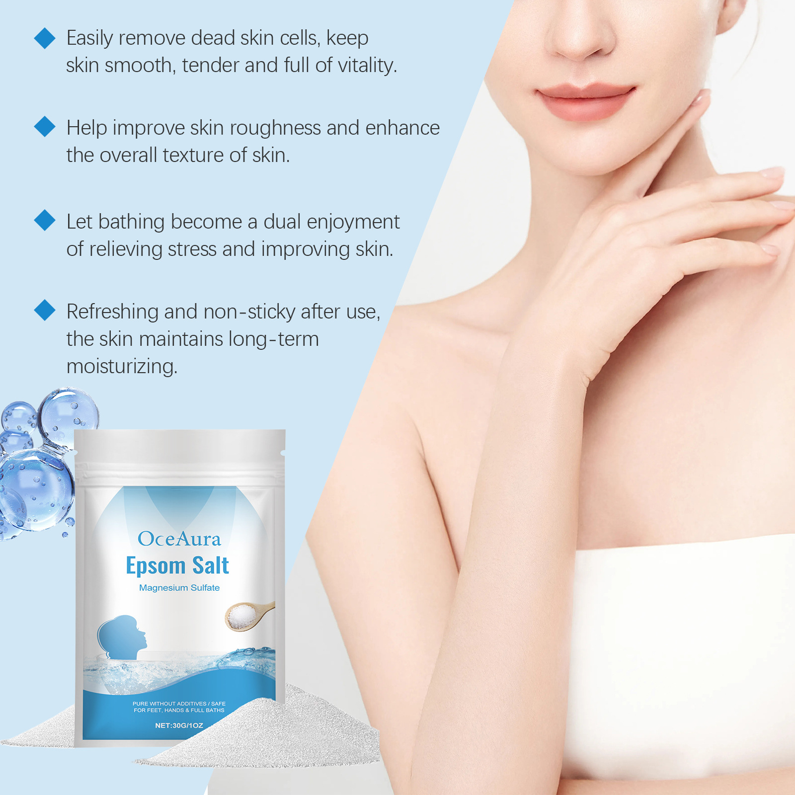 OceAura Epsom Salt Bath Stress - Bath Salts Magnesium review and price
