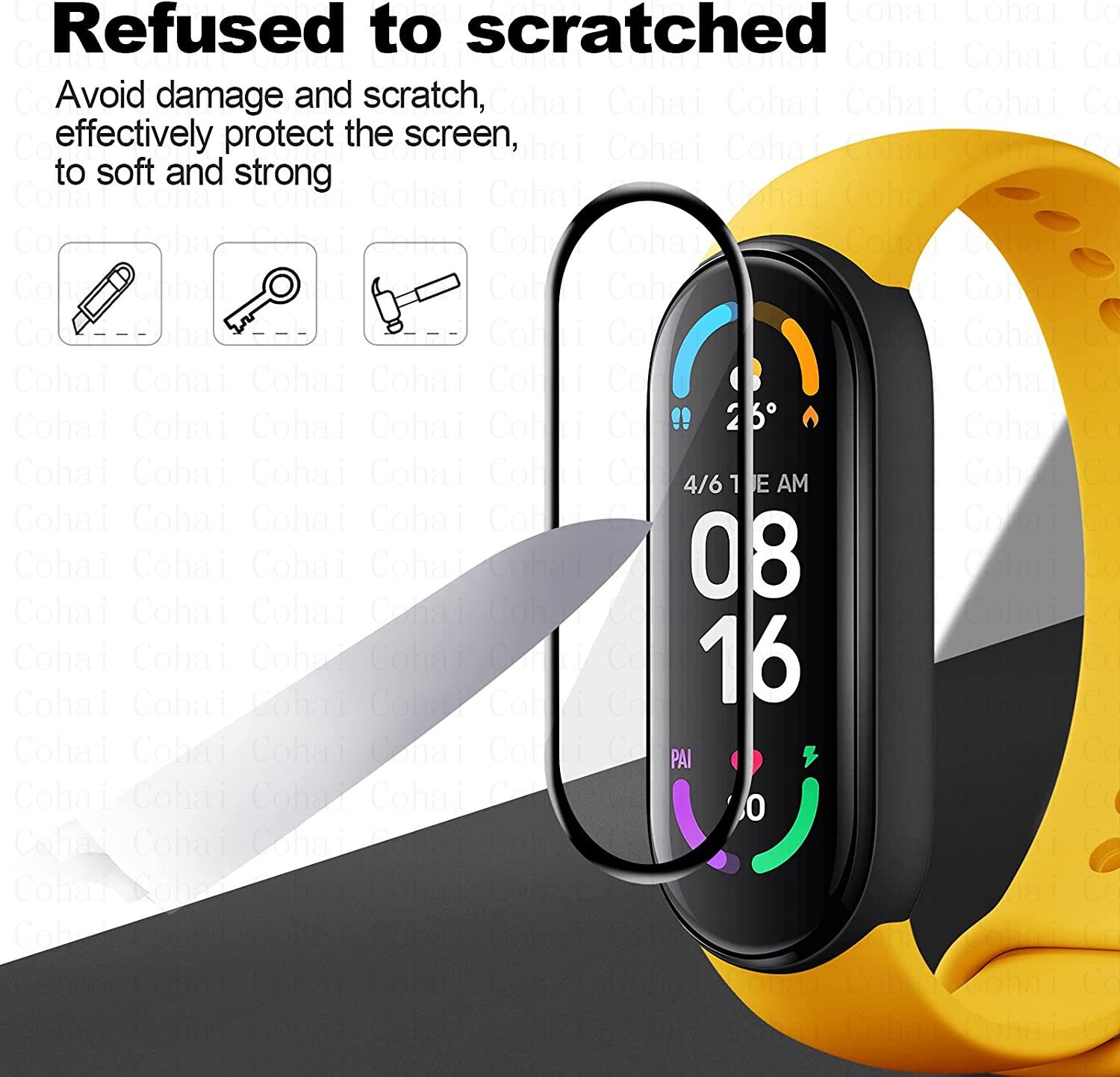 9D Tempered Glass For Xiaomi M - Health Wellness Bracelet review and price