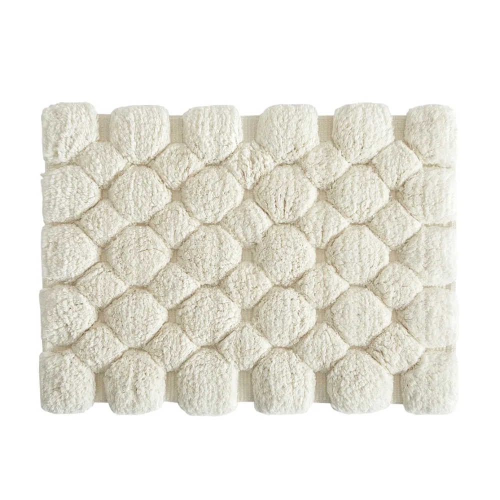 Ivory 2-Piece Cotton Bath Rug  - Bamboo Bath Mat review and price
