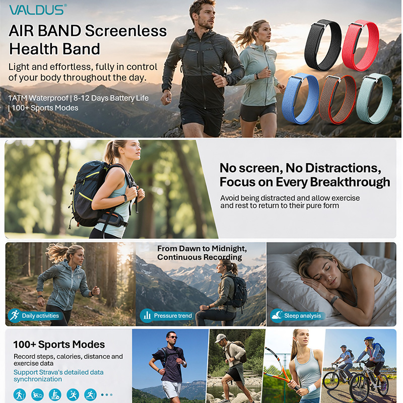VALDUS Air Band Smart Bracelet - Health Wellness Bracelet review and price