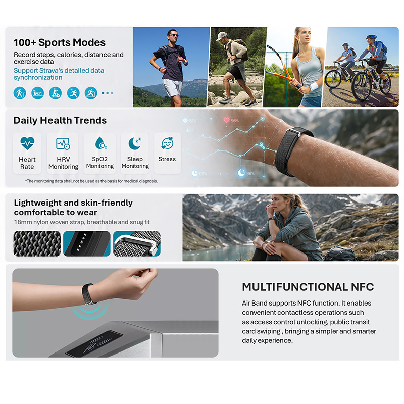 VALDUS Air Band Smart Bracelet - Health Wellness Bracelet review and price