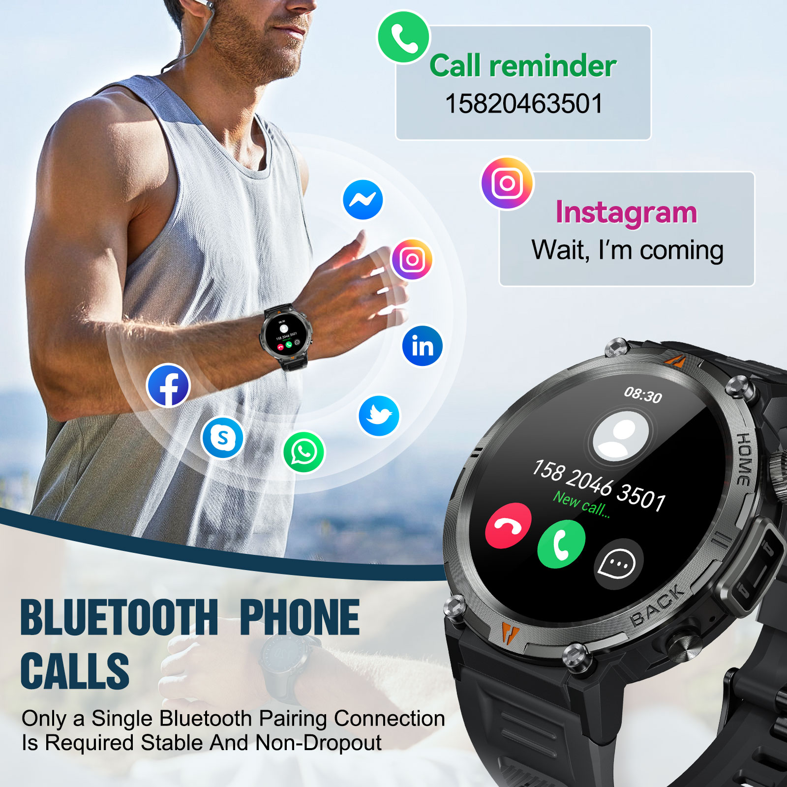 EIGIIS KE3 Bluetooth Call Smar - Health Wellness Bracelet review and price