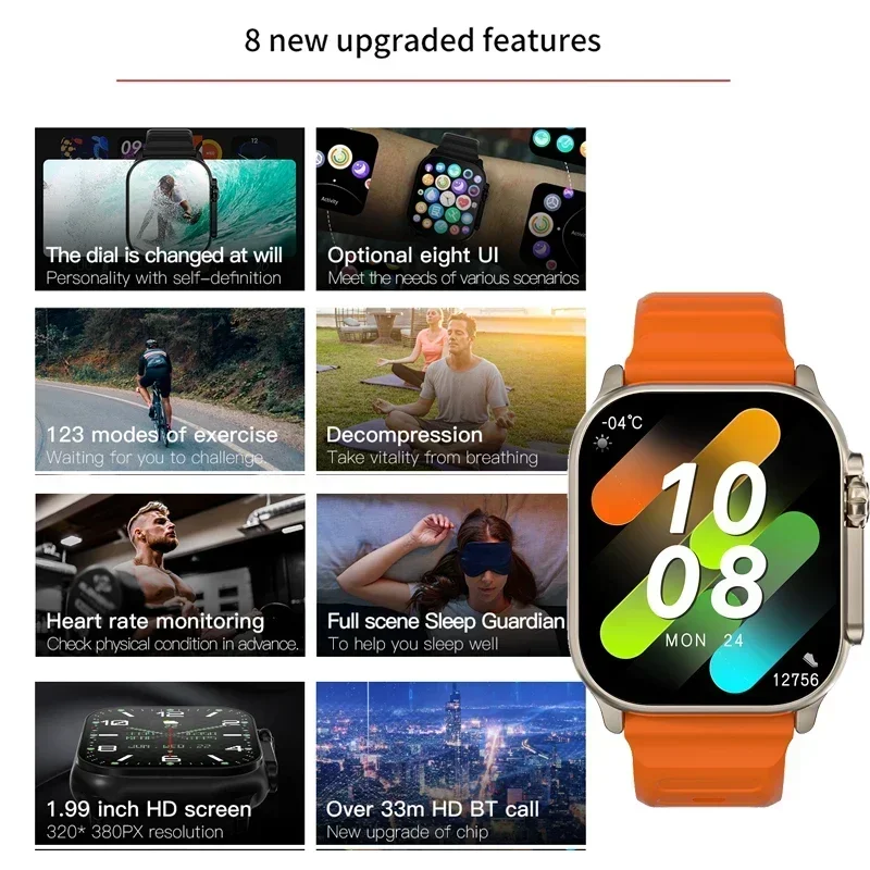 New Series 9 Watch PK HK8 PRO  - Health Wellness Bracelet review and price
