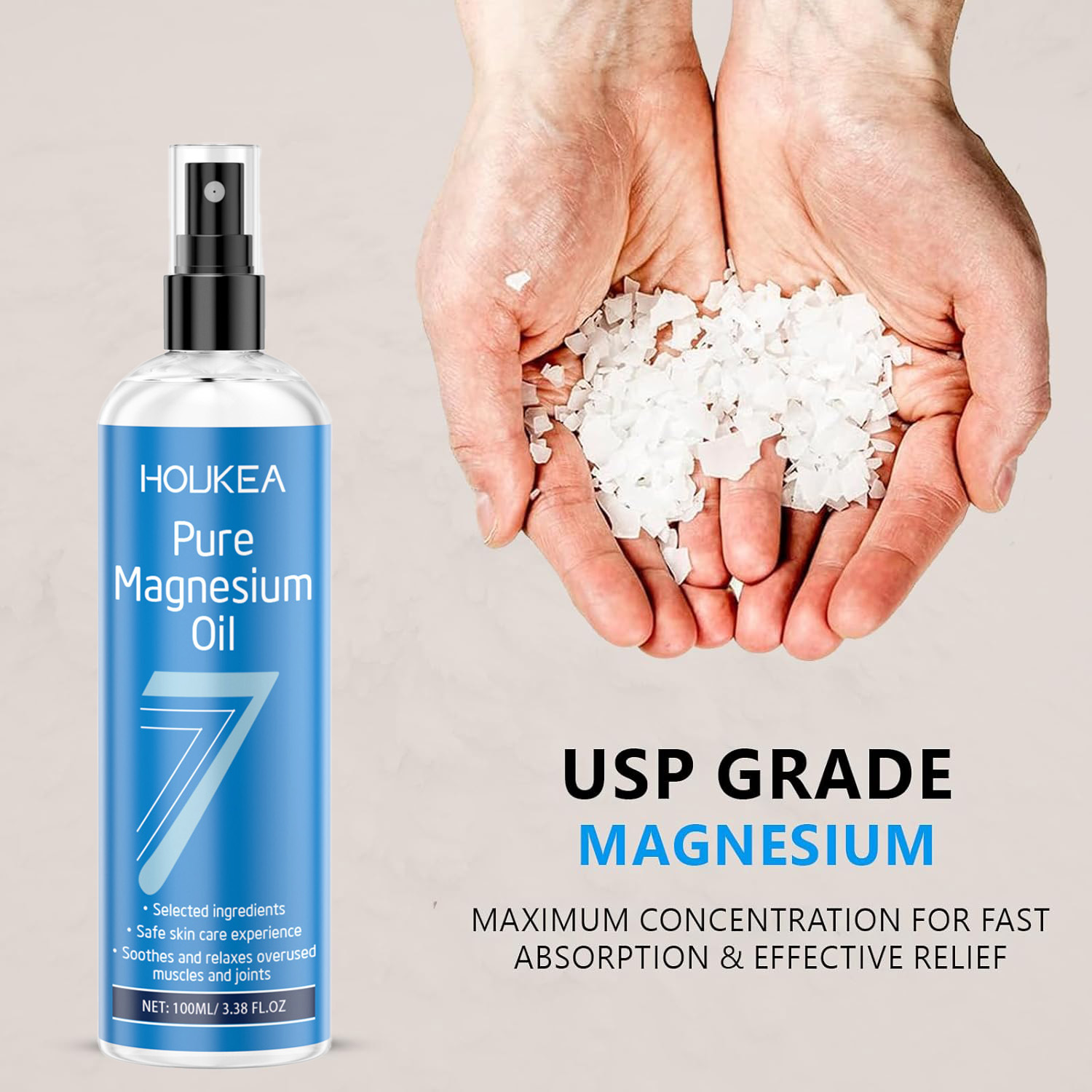 Pure Magnesium Oil Spray - USP - Bath Salts Magnesium review and price