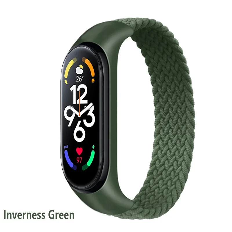 Strap for Mi band 7 8 6 5 Nylo - Health Wellness Bracelet review and price